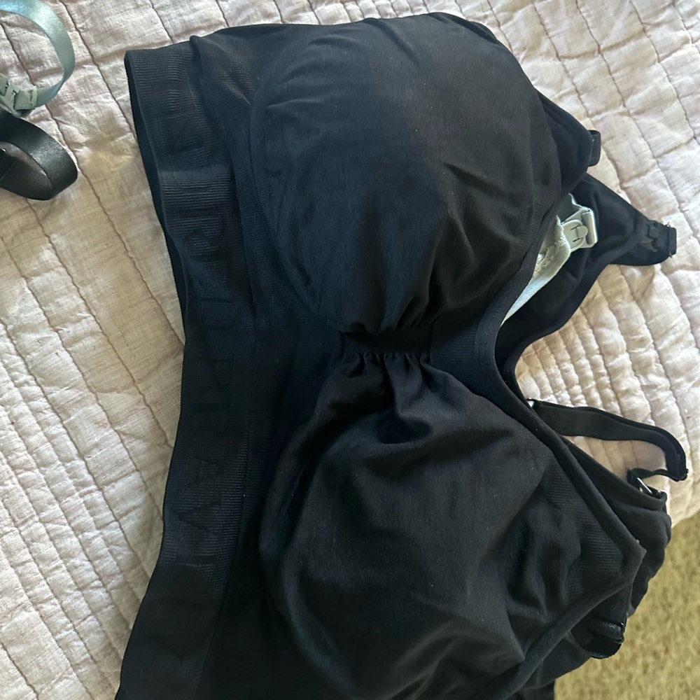 Kindred Bravely Black Nursing Bras and Black/Pastel Camisole Layers - Picture 4 of 9